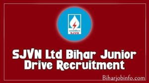 SJVN Ltd Junior Driver Recruitment