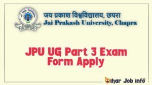 JPU UG Part 3 Exam Form