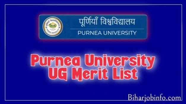 Purnea University Admission Merit List