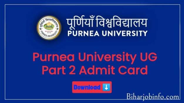 Purnea University Part 2 Admit Card