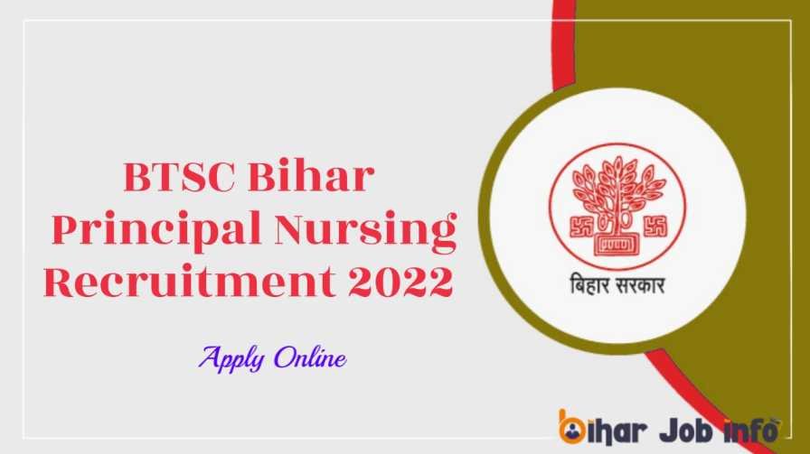 Bihar Principal Nursing Recruitment