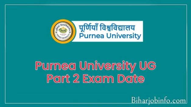 Purnea University UG Part 2 Exam Schedule 2023