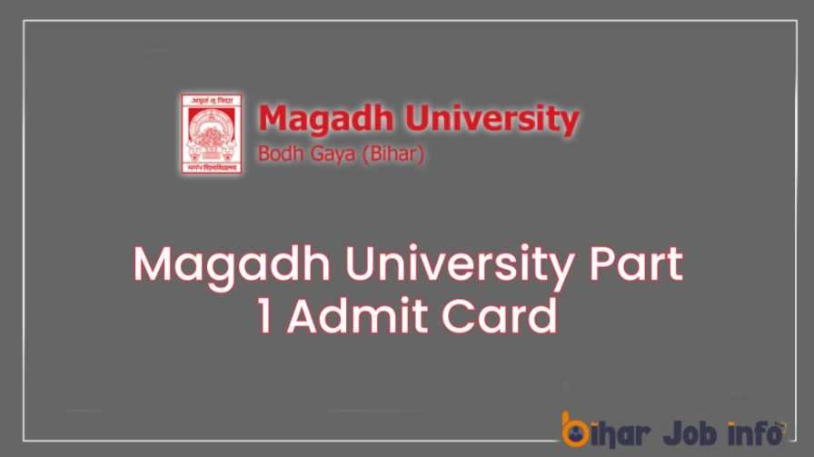 Magadh University Part 1 Admit Card