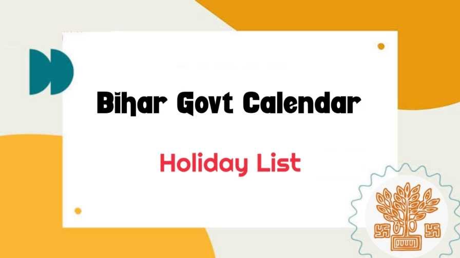 Bihar Govt Calendar 2023 Holiday List