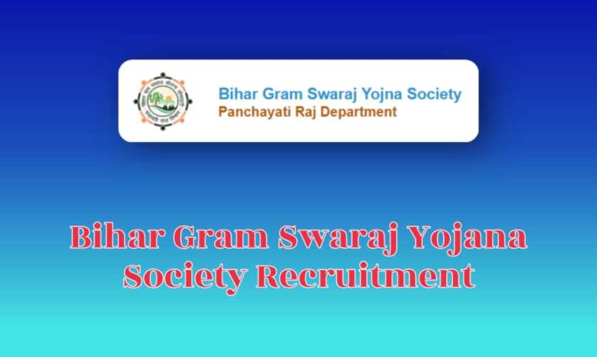 Bihar Gram Swaraj Yojna Society Recruitment