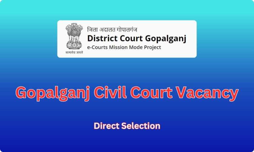 Gopalganj Civil Court Jobs