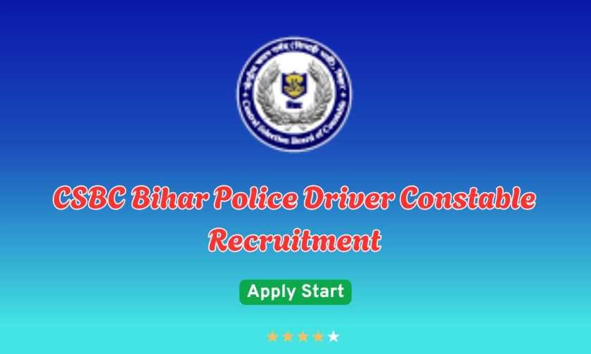 Bihar Police Driver Constable Recruitment