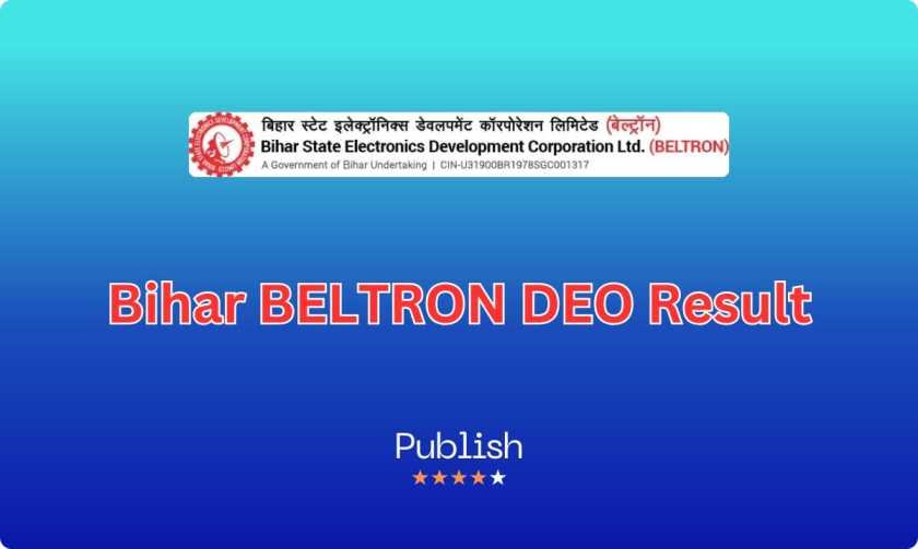 Bihar BELTRON DEO Result