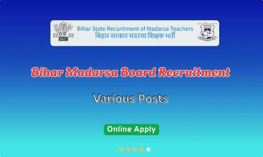 Bihar Madarsa Board Recruitment