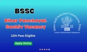 Bihar Panchayat Sachiv Vacancy 2025 Apply Last Date Extended