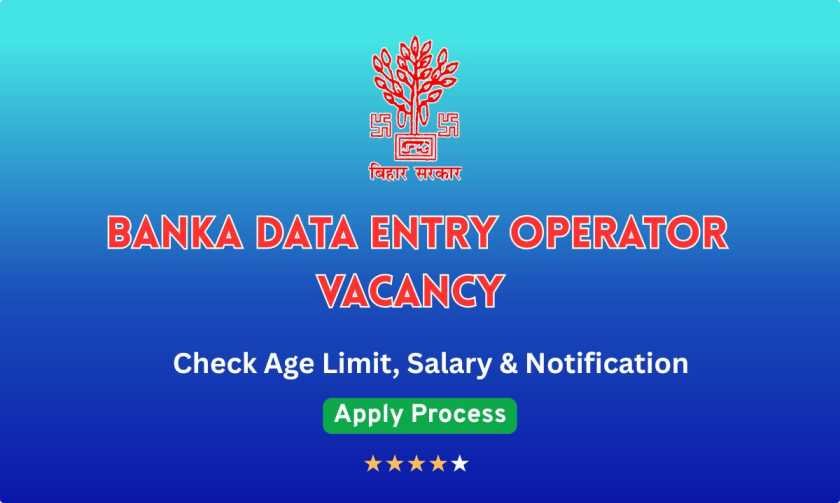 Banka Data Entry Operator Jobs