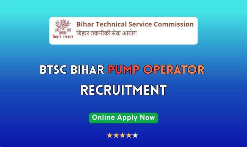 Bihar Pump Operator Recruitment